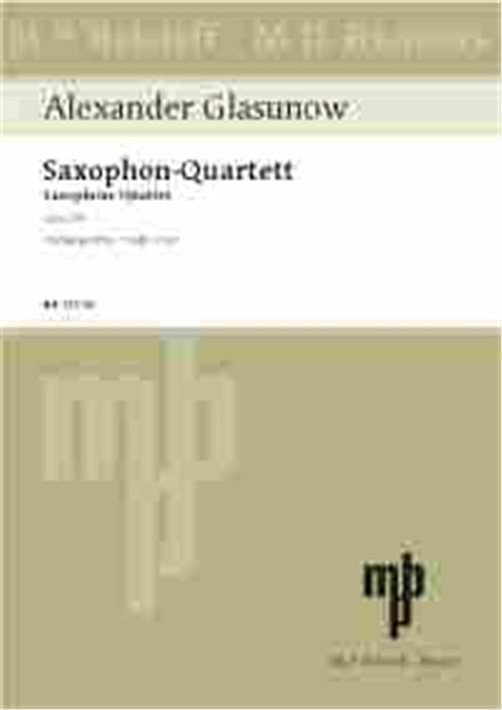Saxophone Quartet Bb Major op. 109