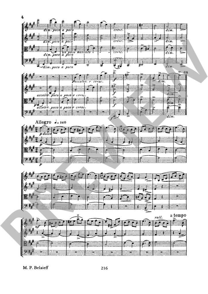 Streichquartett Nr. 1 A-Dur