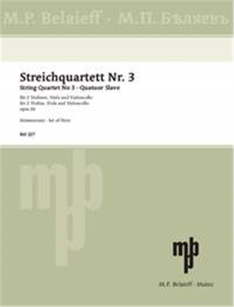 Streichquartett Nr. 3 G-Dur op. 26