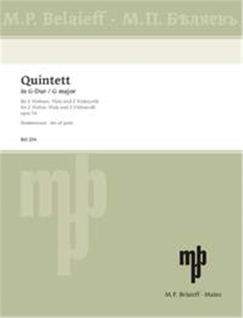Quintett G-Dur op. 14