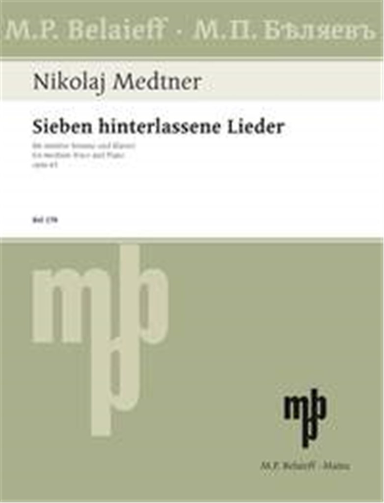 Sieben hinterlassene Lieder op. 61