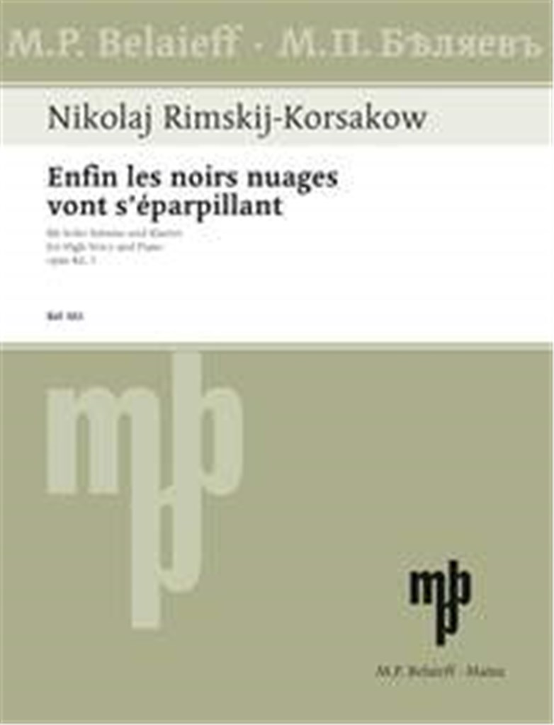 Enfin les noirs nuages vont s'éparpillant op. 42/3
