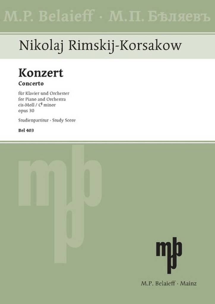 Klavierkonzert cis-Moll op. 30