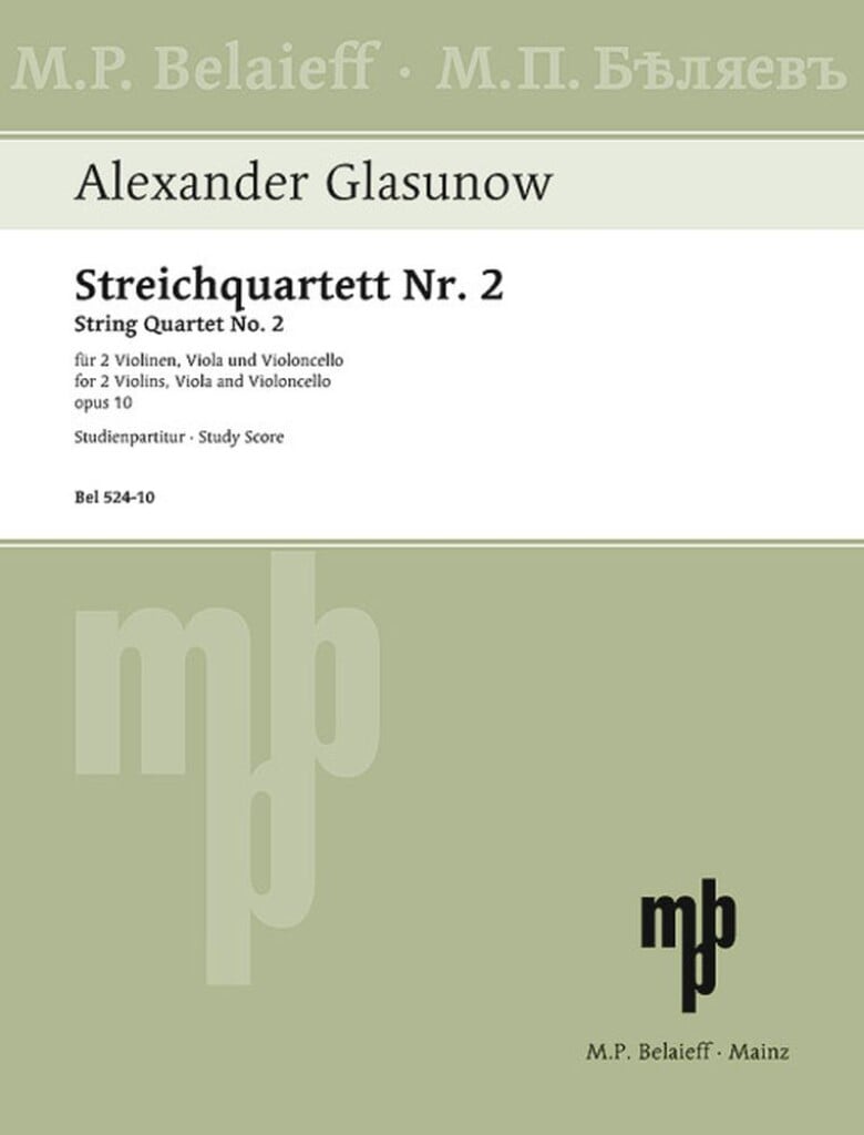 Streichquartett Nr. 2 F-Dur op. 10