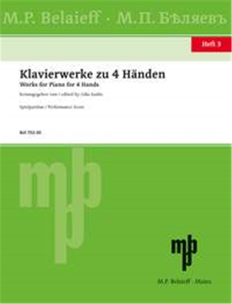 Klavierwerke zu 4 Händen Band 3