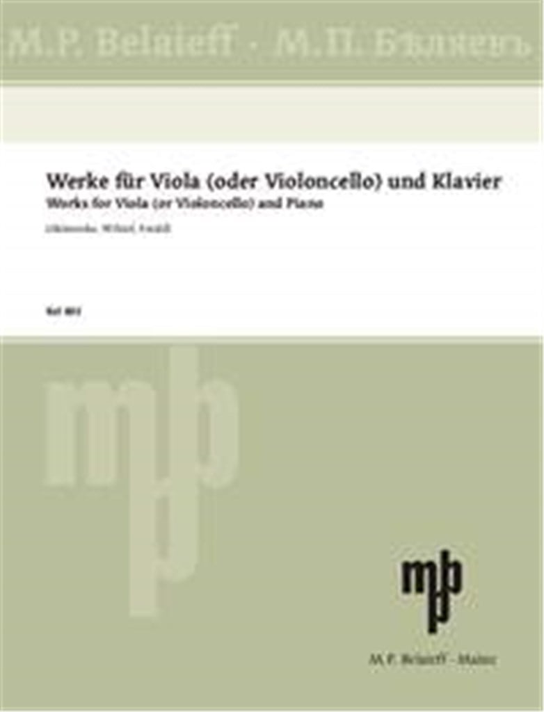 Werke für Viola (oder Violoncello) und Klavier