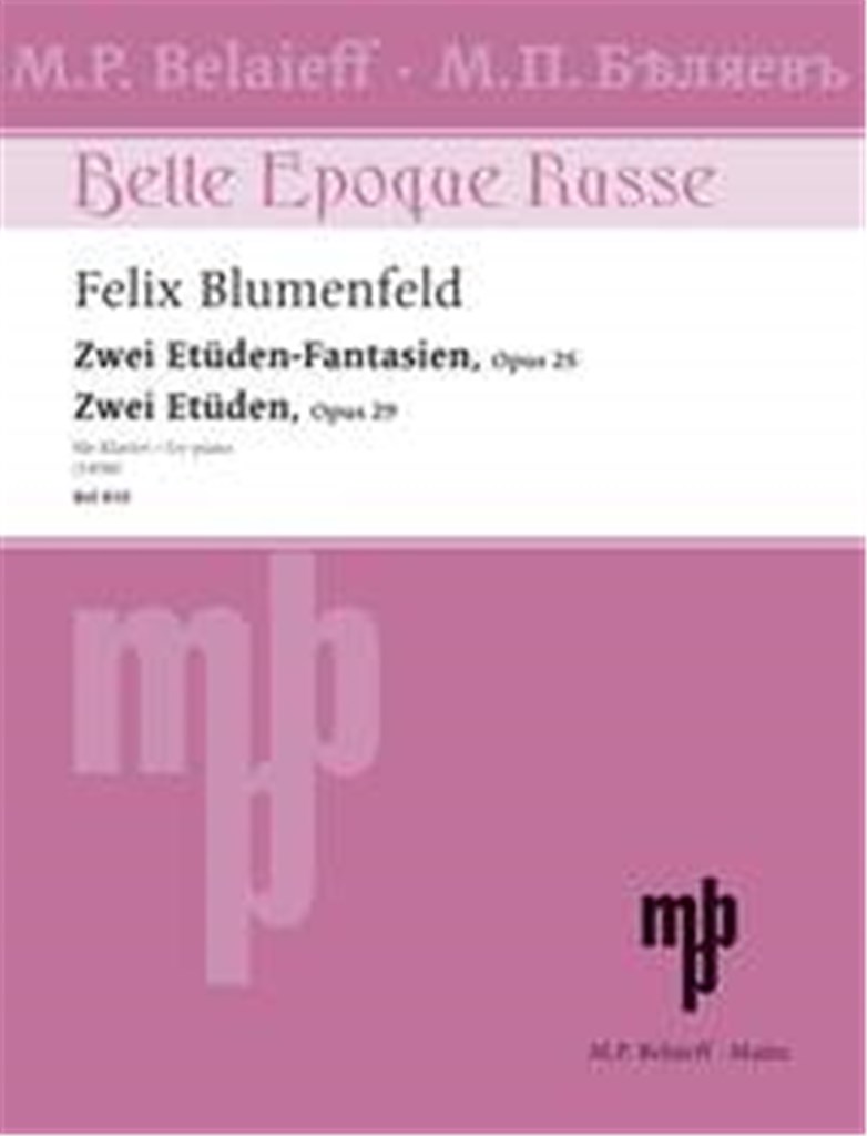 Zwei Etüden-Fantasien - Zwei Etüden op. 25 + 29