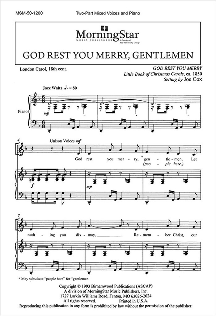 God Rest You Merry Gentlemen