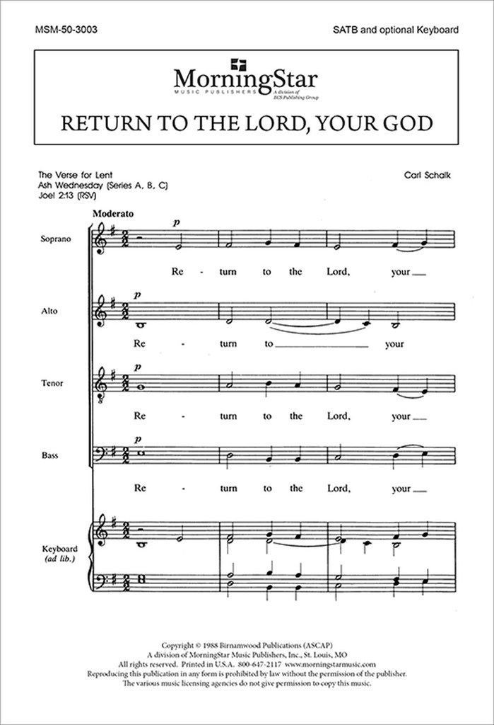 Return to the Lord, Your God