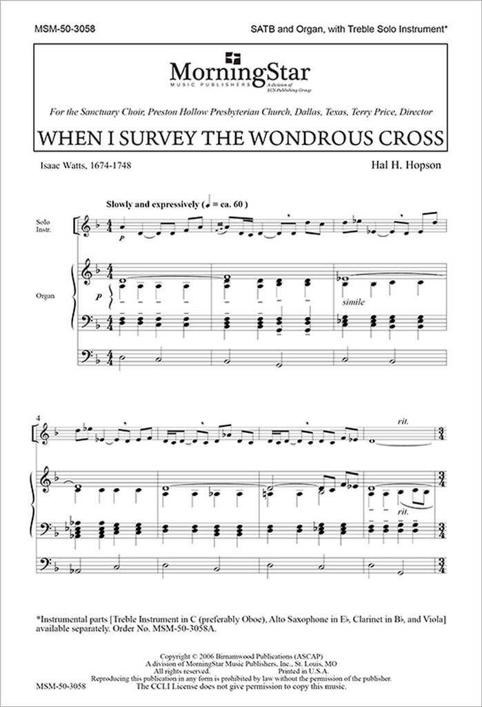 When I Survey the Wondrous Cross