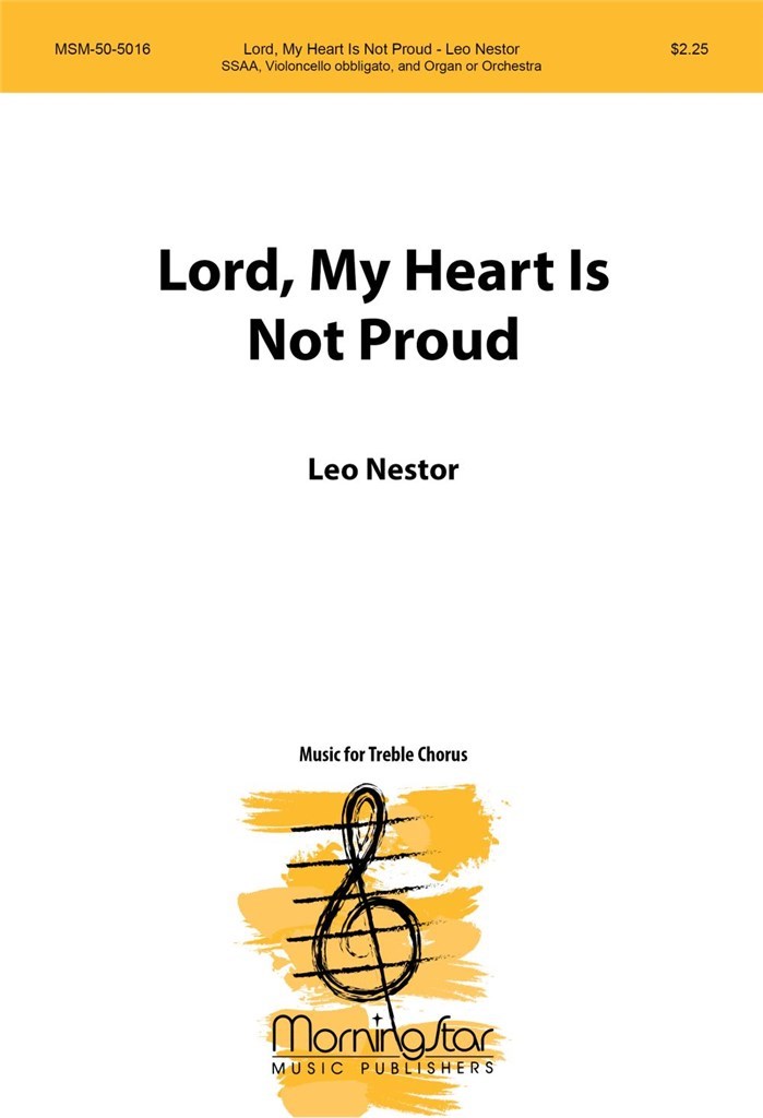 Lord, My Heart Is Not Proud
