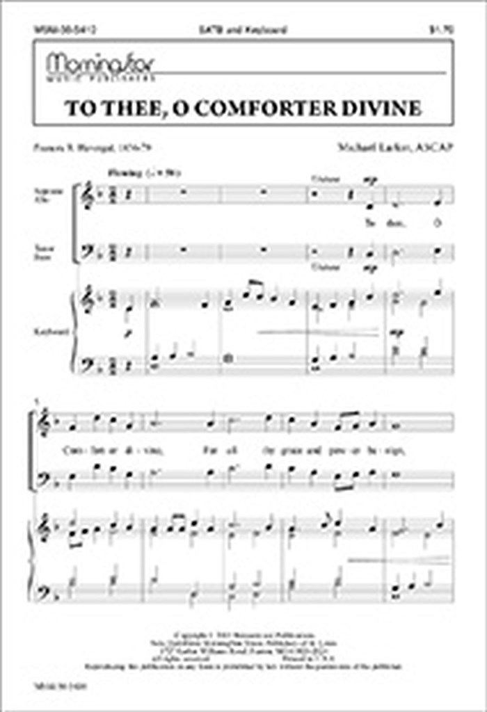 To Thee, O Comforter Divine