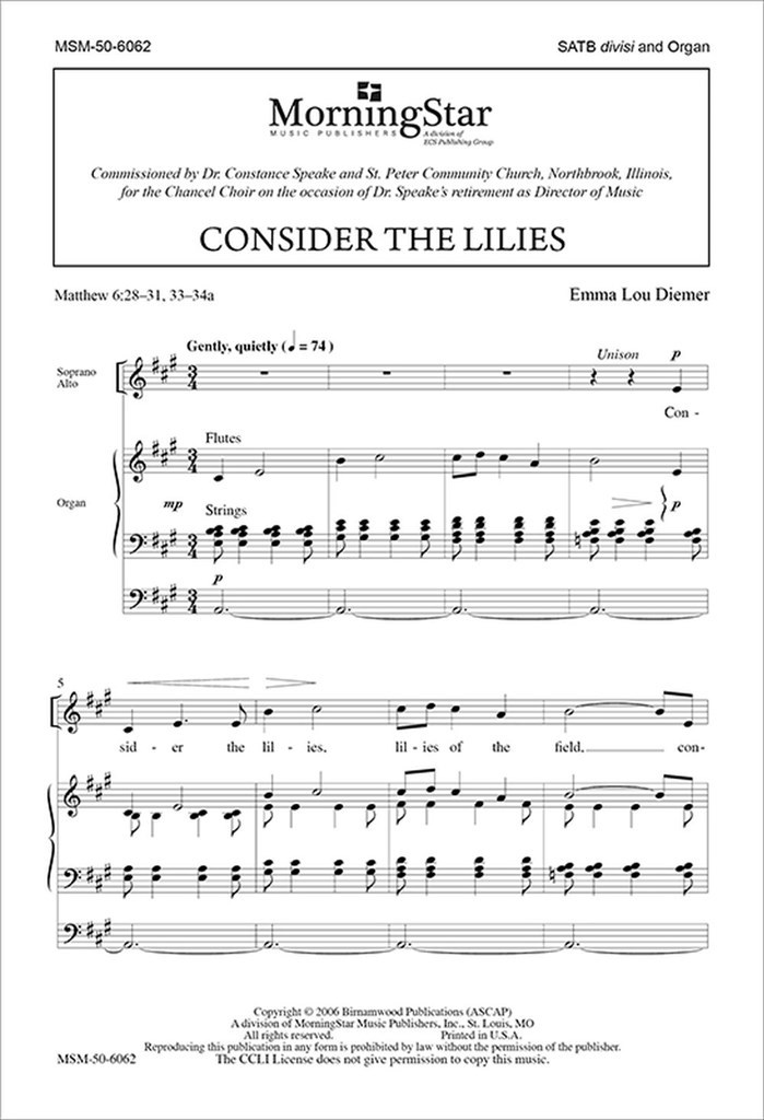 Consider the Lilies