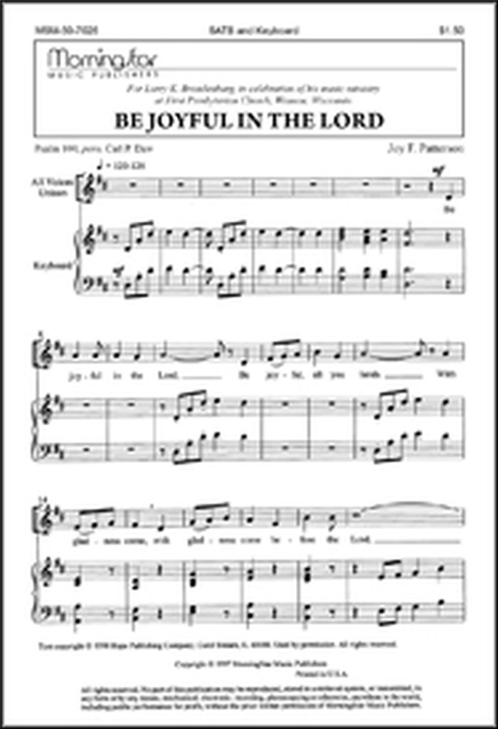 Be Joyful in the Lord