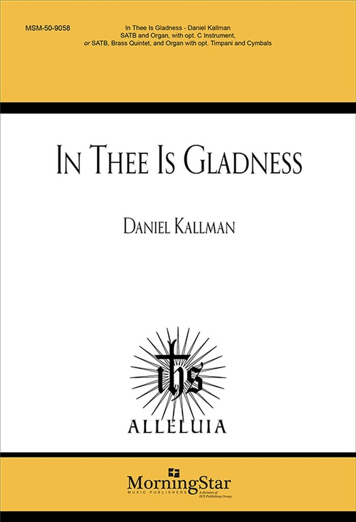 In Thee Is Gladness