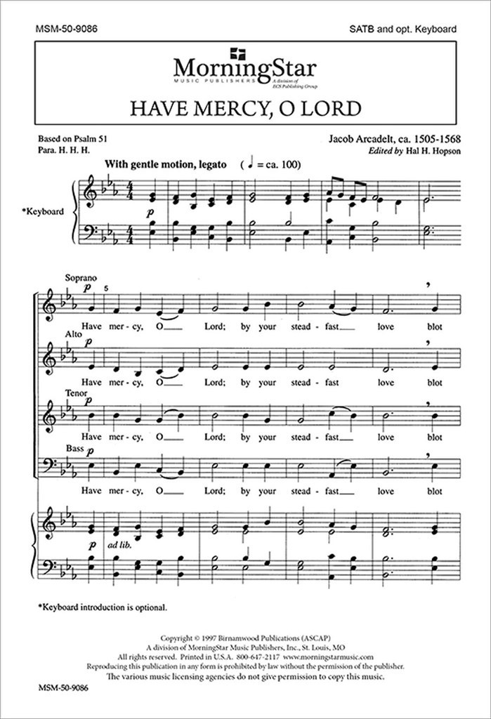 Have Mercy, O Lord