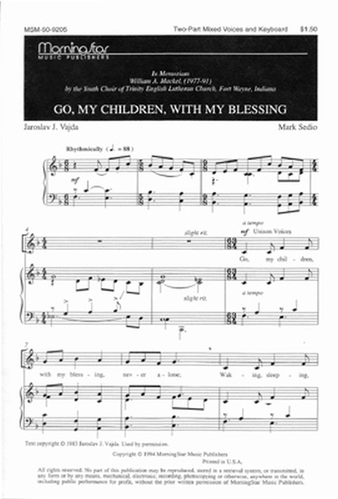 Go, My Children, with My Blessing