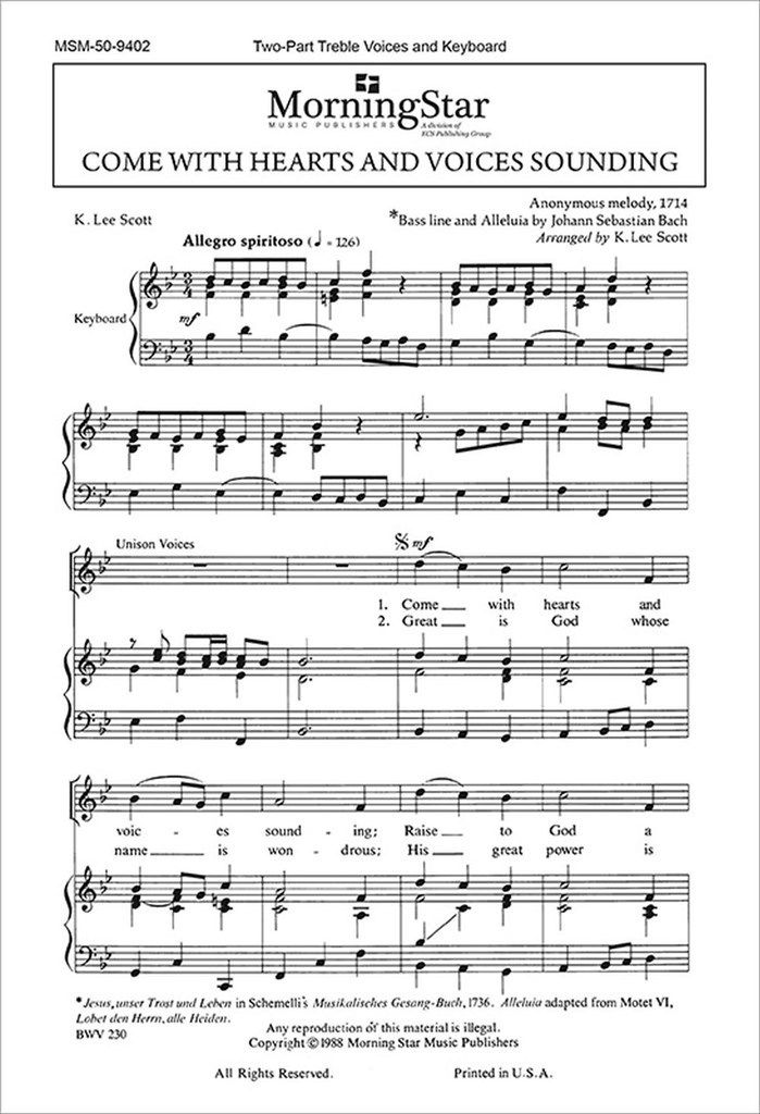 Come with Hearts and Voices Sounding
