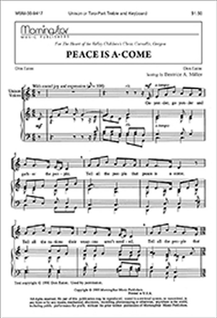 Peace Is A-Come