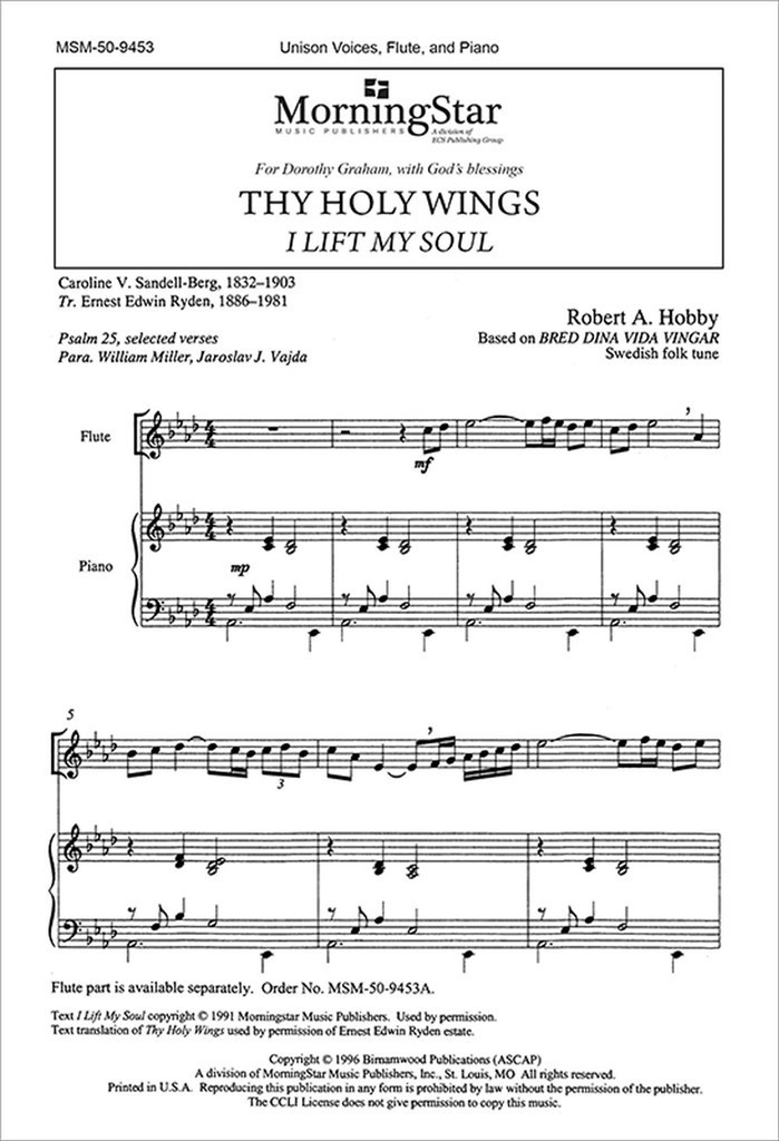 Thy Holy Wings I Lift My Soul