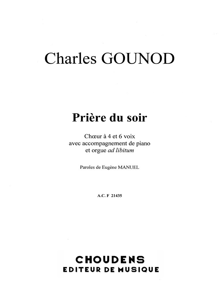 Priere Du Soir Paroles