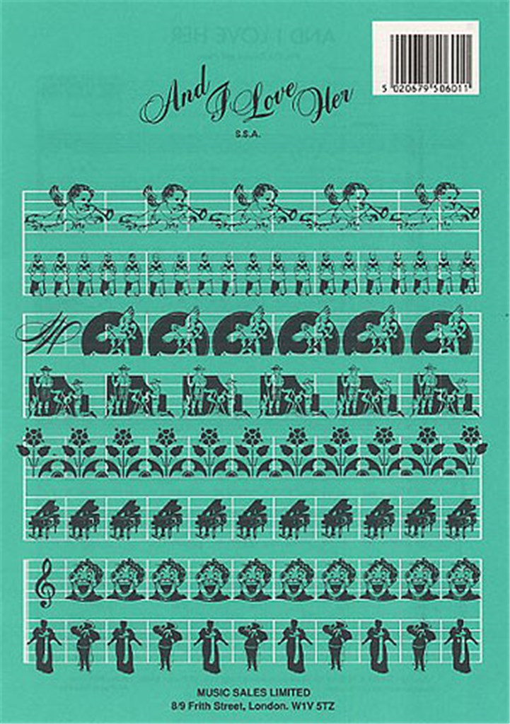 The Beatles: And I Love Her (SSA/Piano)
