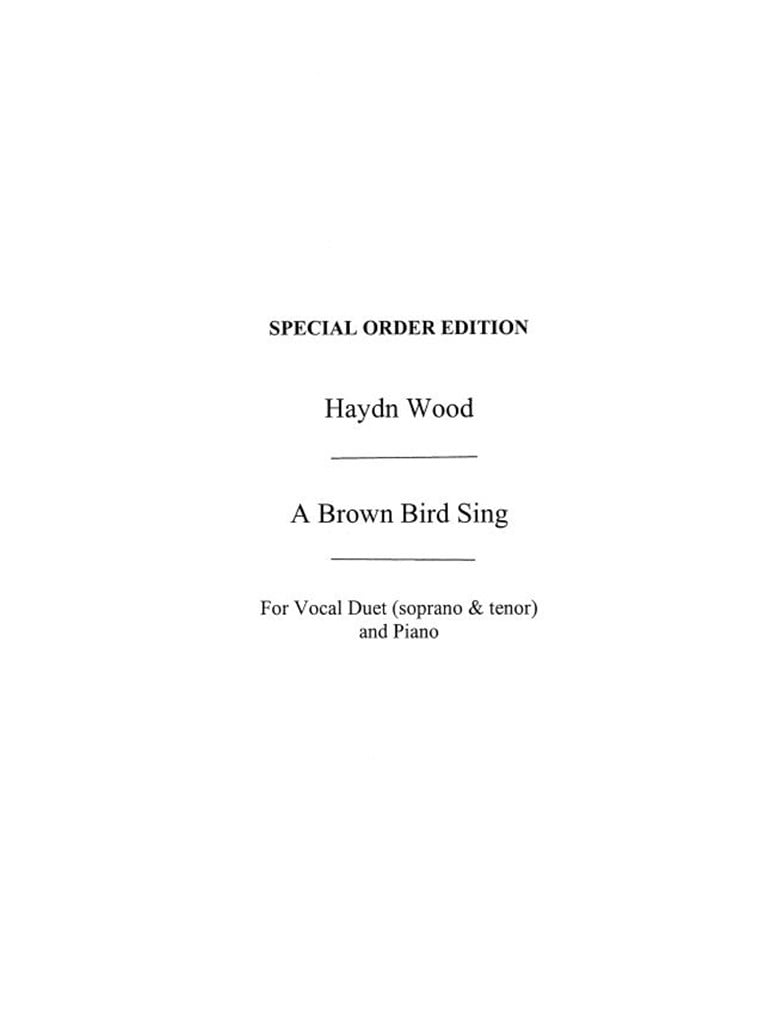 A Brown Bird Singing