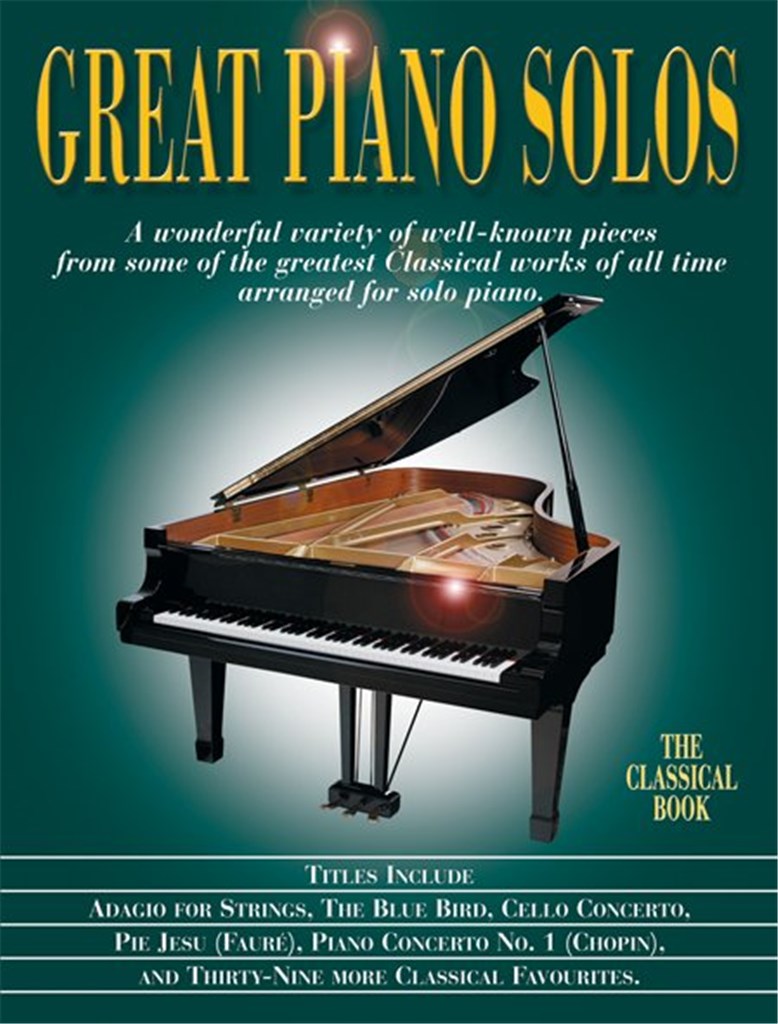 Great Piano Solos Classical Book