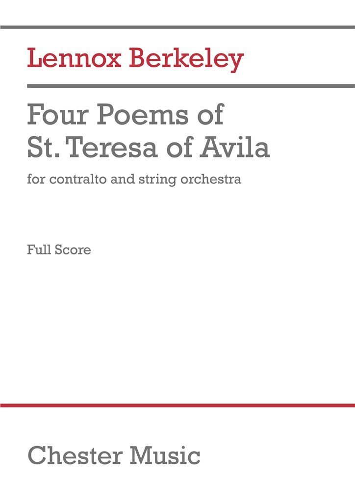 Four Poems By St. Teresa Of Avila Op.27