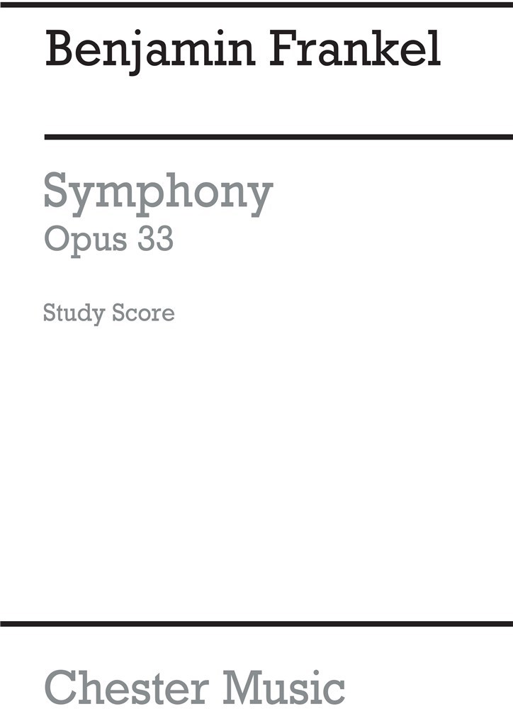 Symphony No.1 Op.33 (Miniature Score)