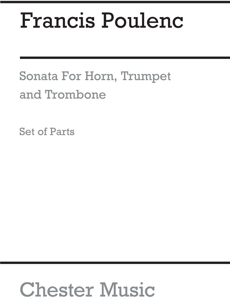 Sonata For Horn, Trumpet and Trombone (Parts)
