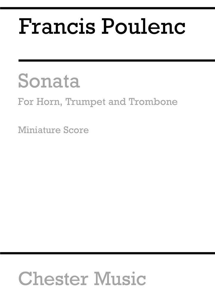 Sonata For Horn, Trumpet And Trombone