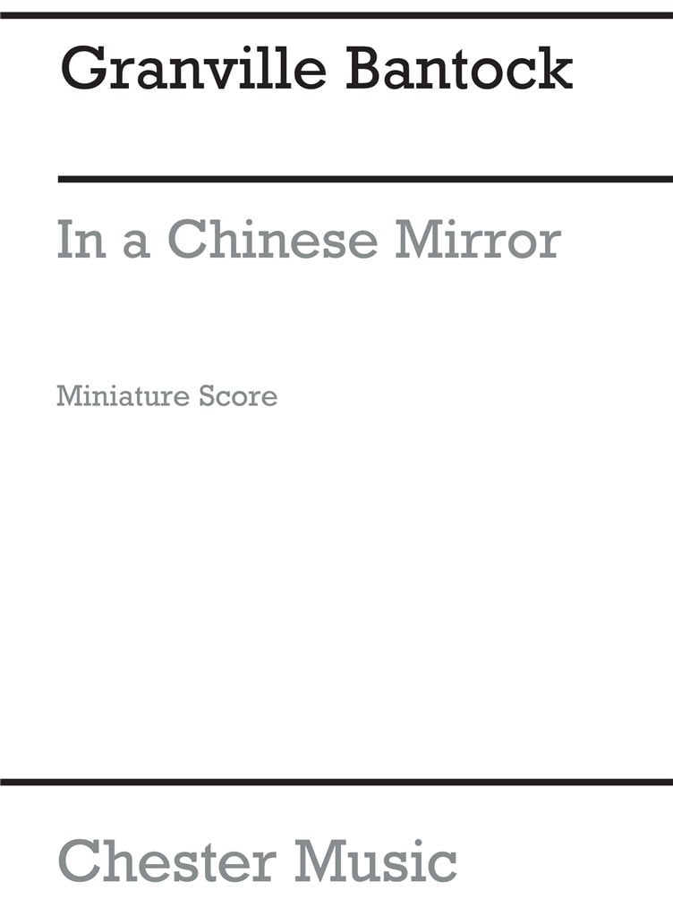 In A Chinese Mirror for String Quartet