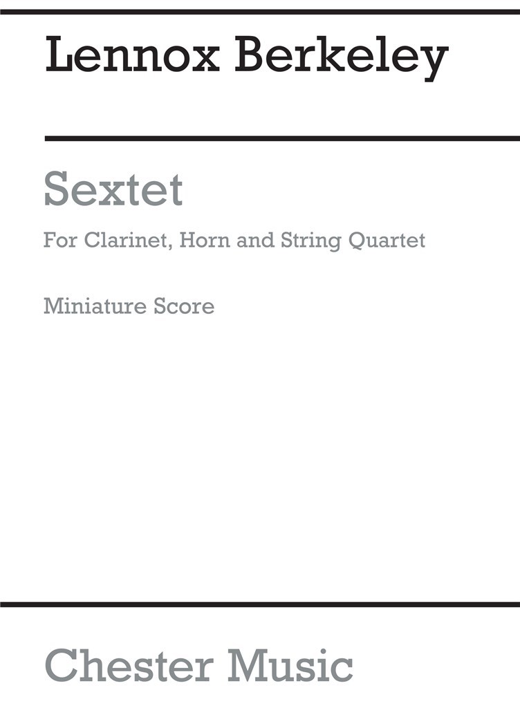 Sextet Op.47(Score)