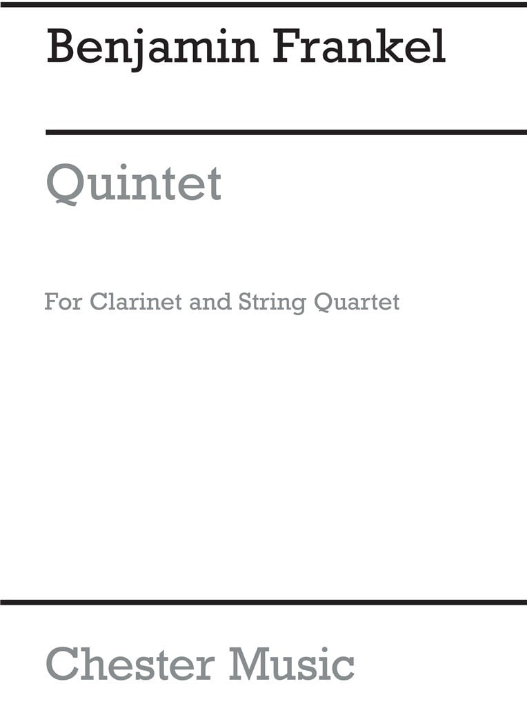 Quintet For Clarinet And String Quartet Op.28