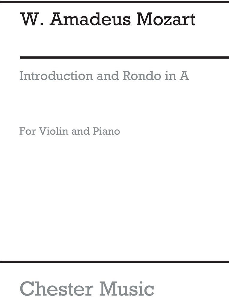 Introduction And Rondo In A Major