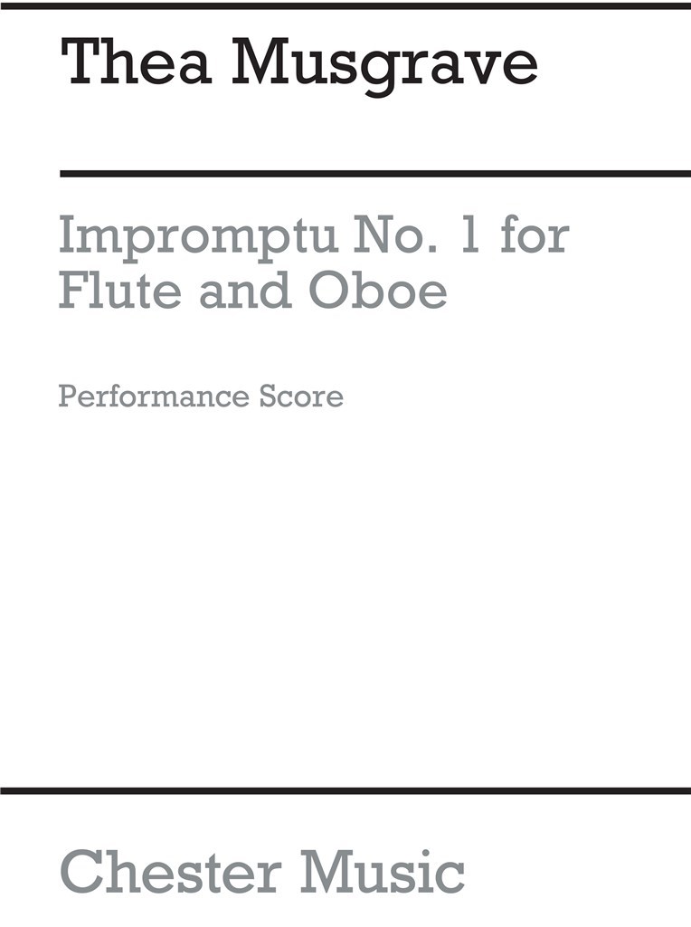 Impromptu No.1 For Flute And Oboe