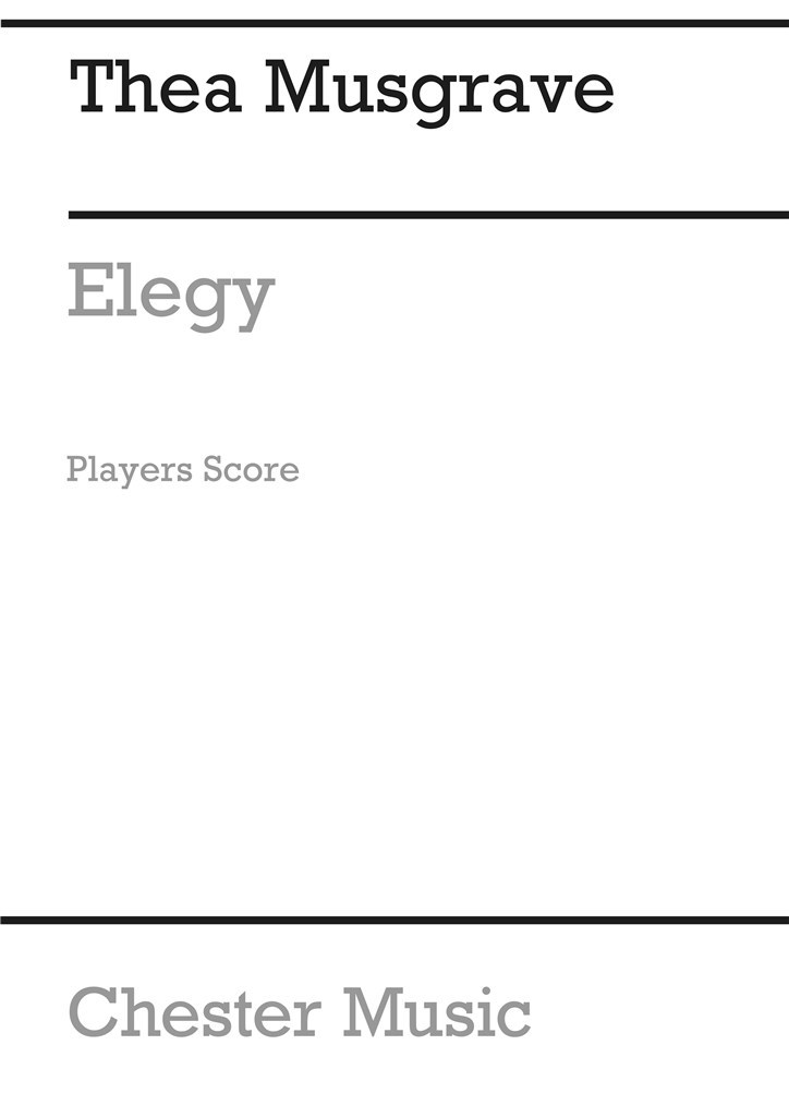 Elegy For Viola And Cello