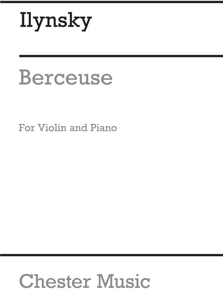 Berceuse for Violin with Piano acc.