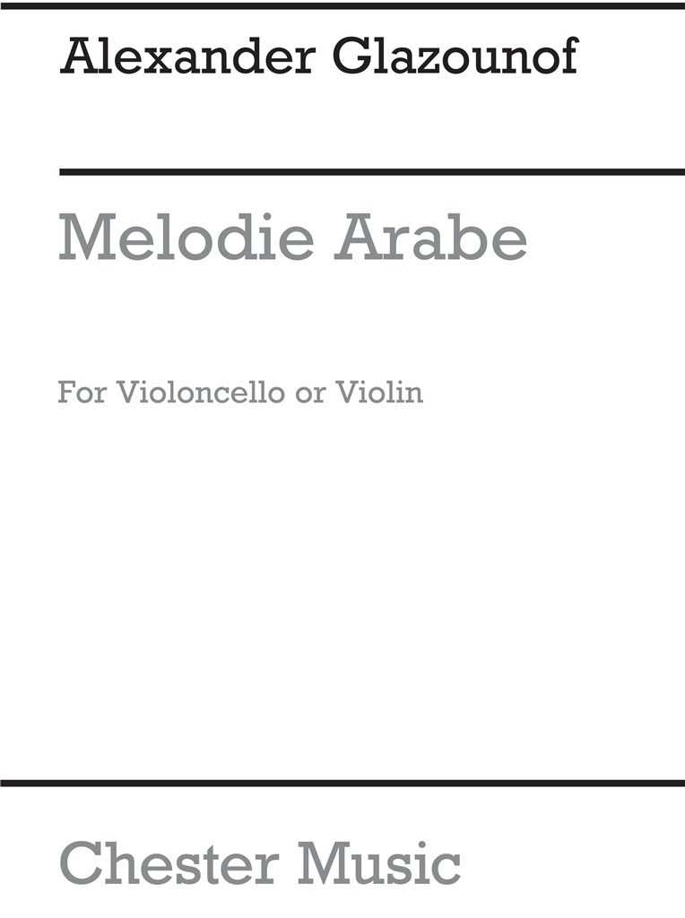 Melodie Arabe (Vlc Or Vln/Pf)