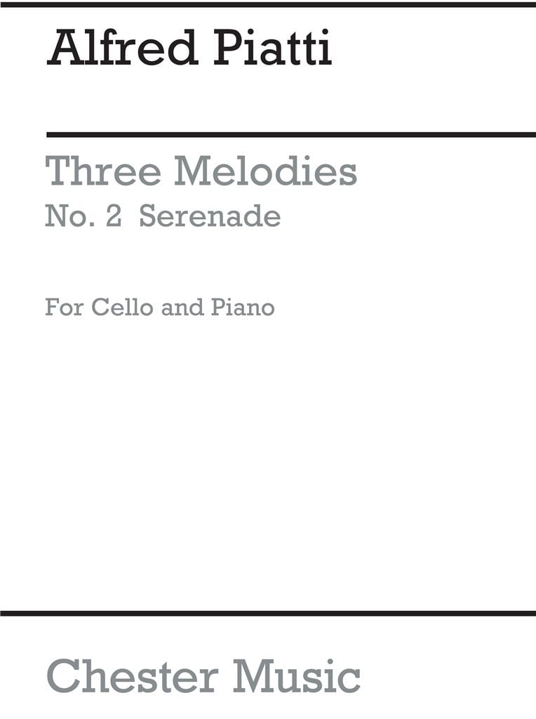 Schubert Serenade From Three Melodies (Arr Piatti)