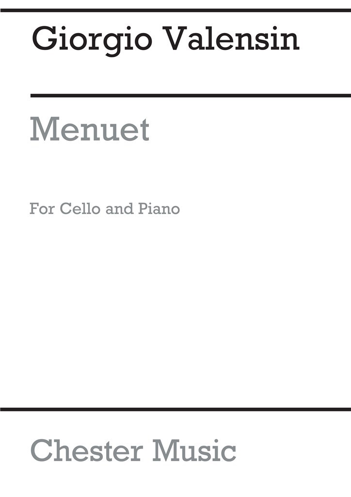 Minuet for Cello and Piano