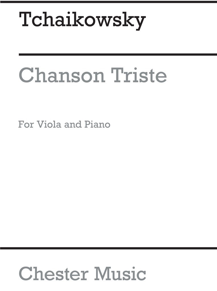 Tchaikovsky Chanson Triste Op40 No2/
