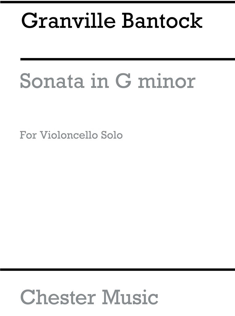 Solo Cello Sonata In G Minor