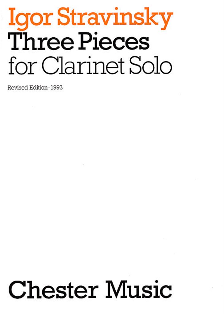 Three pieces for Clarinet Solo