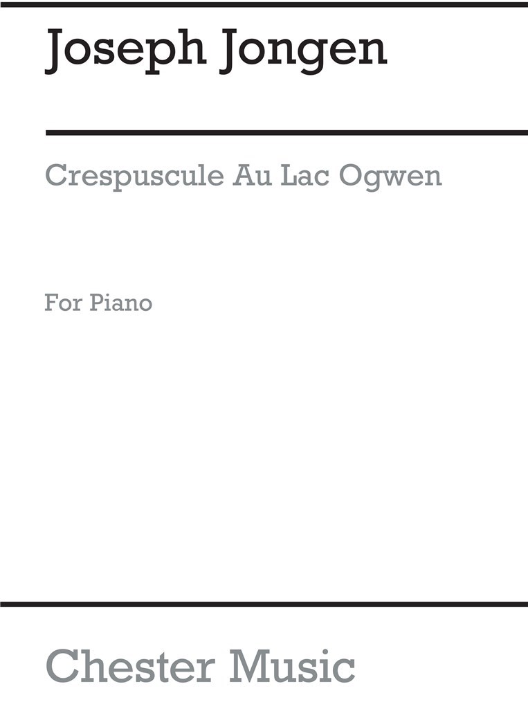 Crepuscule Au Lac Ogwen Impression (Piano)