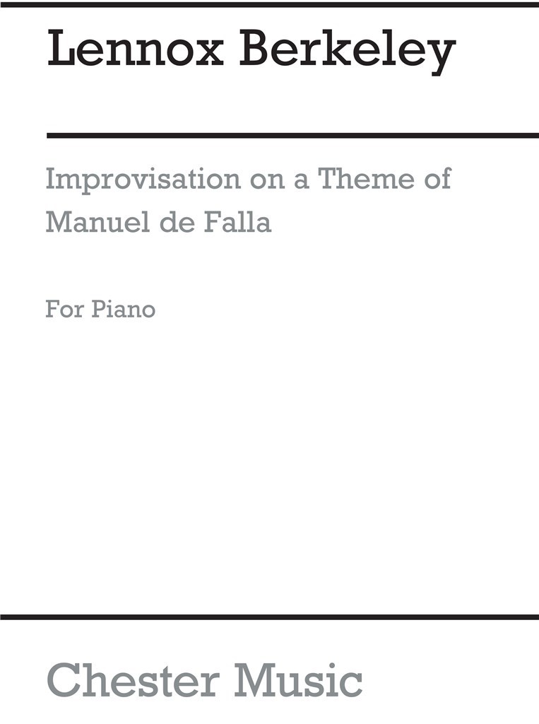 Improvisation On A Theme Of De Falla Op.55 No.2