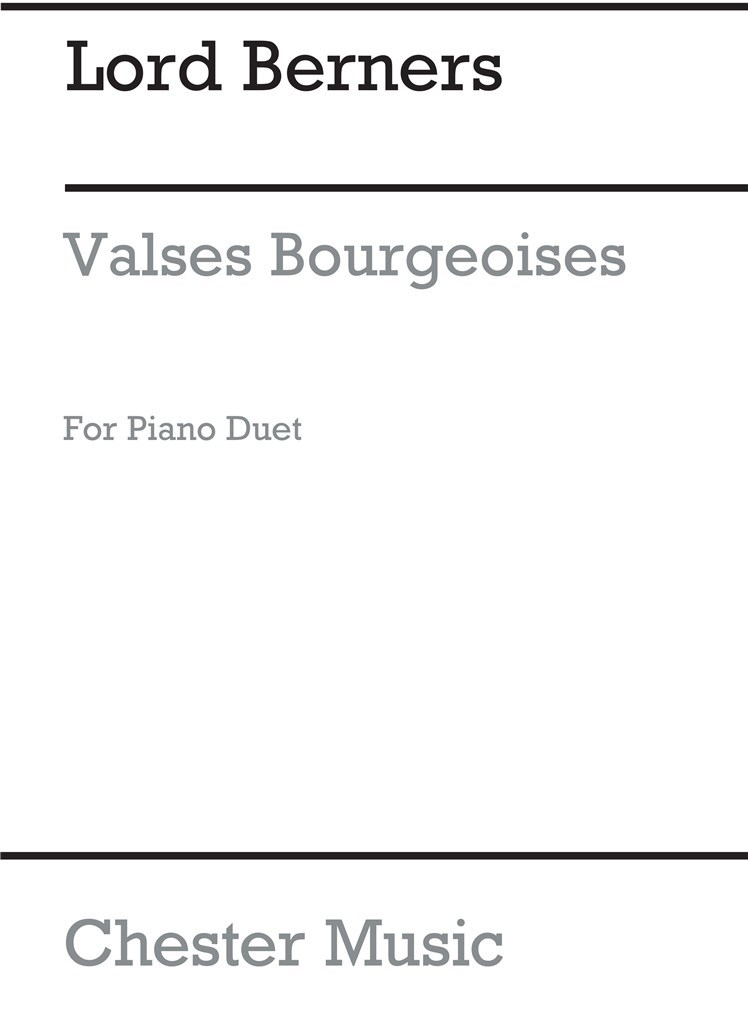 Valses Bourgeoises (Piano Duet)