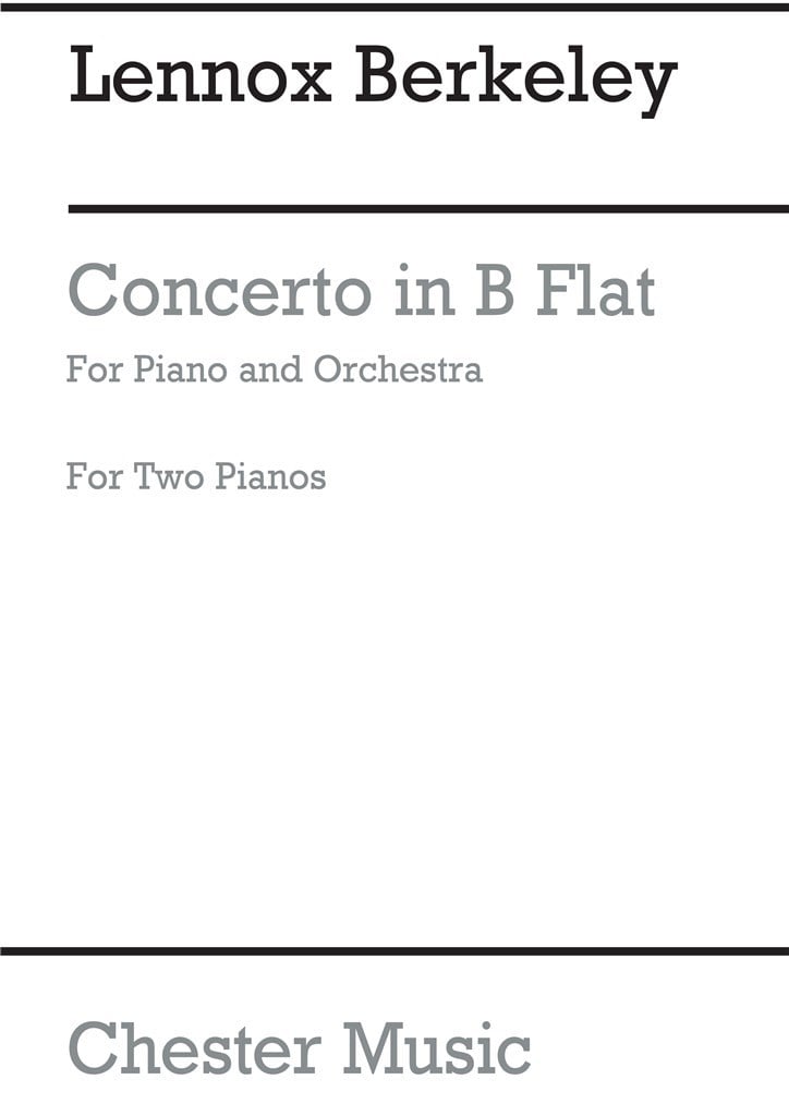 Piano Concerto In B Flat Op.29 (2 Piano Reduction)