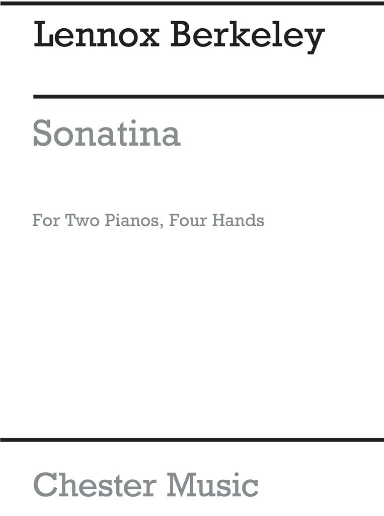Sonatina For Two Pianos Op.52 No.2